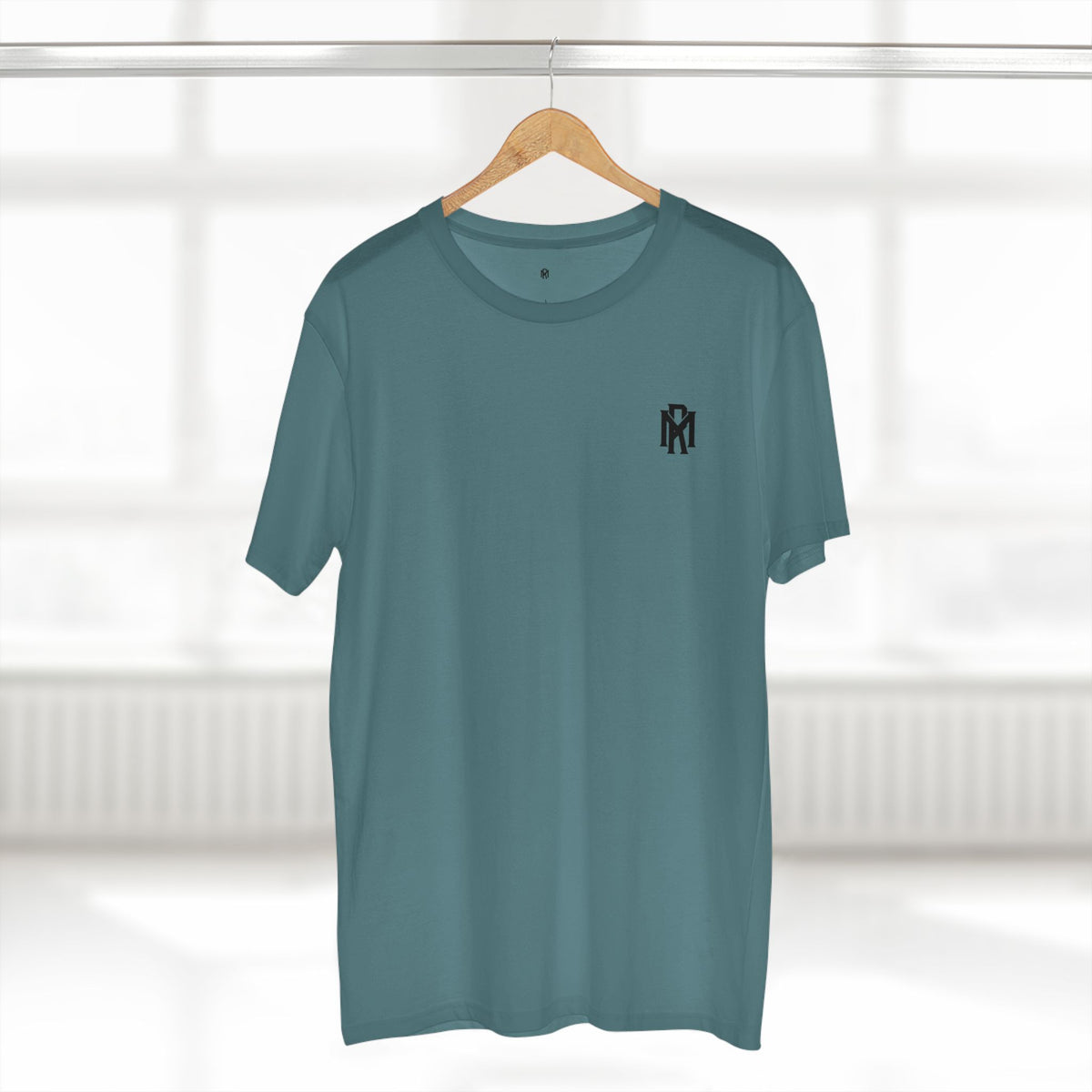 Monogram Logo Tee — Vintage Black Emblem T‑Shirt