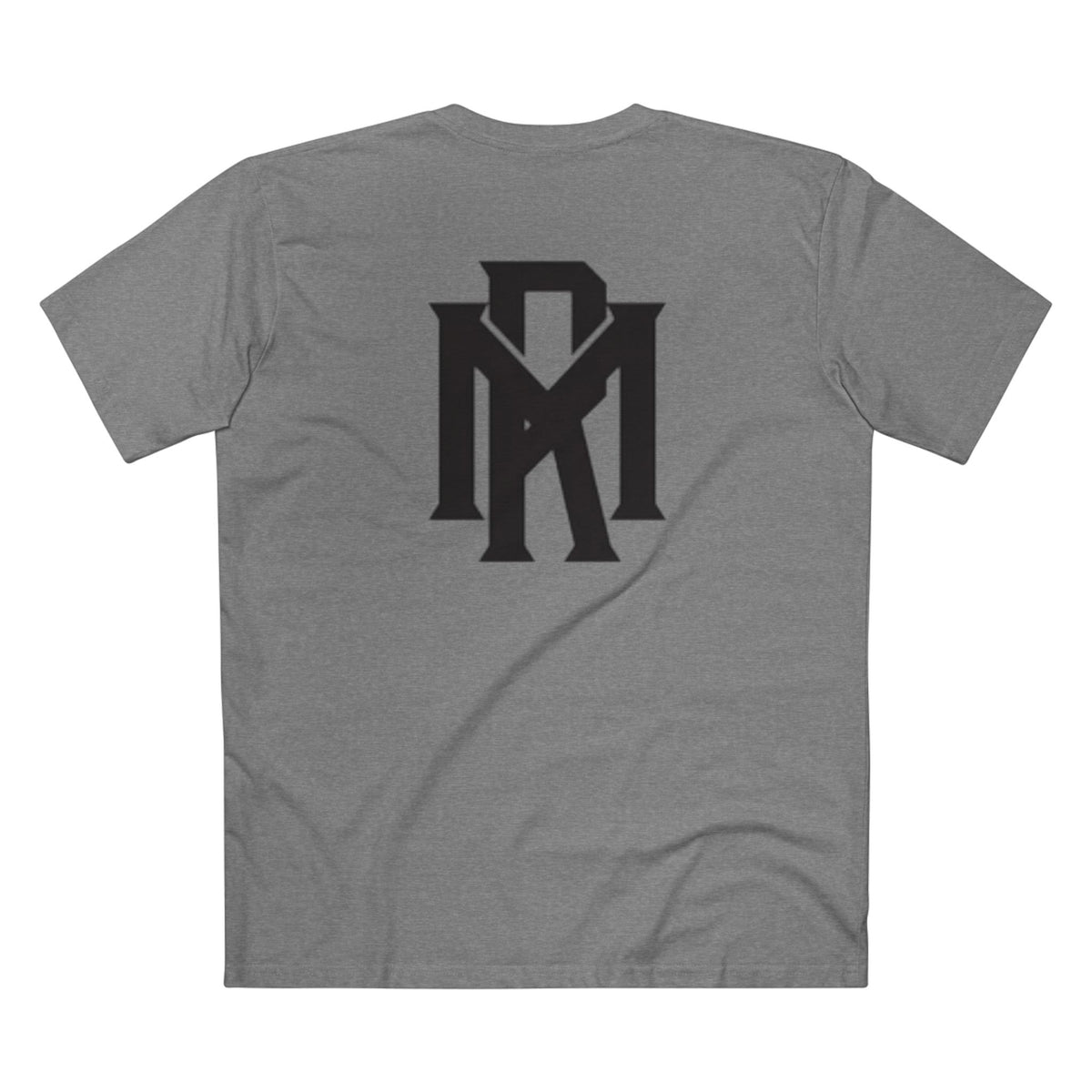 Monogram Logo Tee — Vintage Black Emblem T‑Shirt