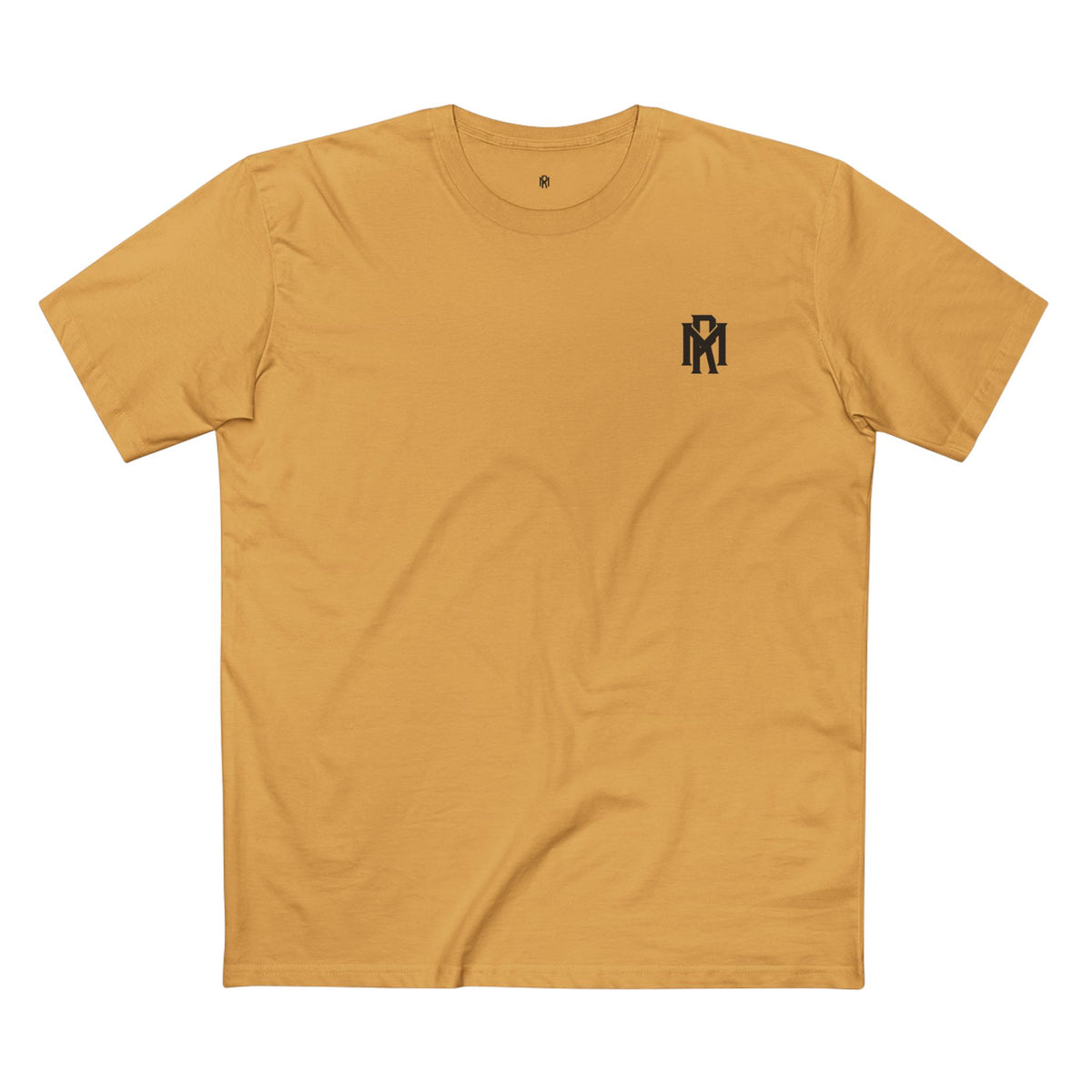 Monogram Logo Tee — Vintage Black Emblem T‑Shirt
