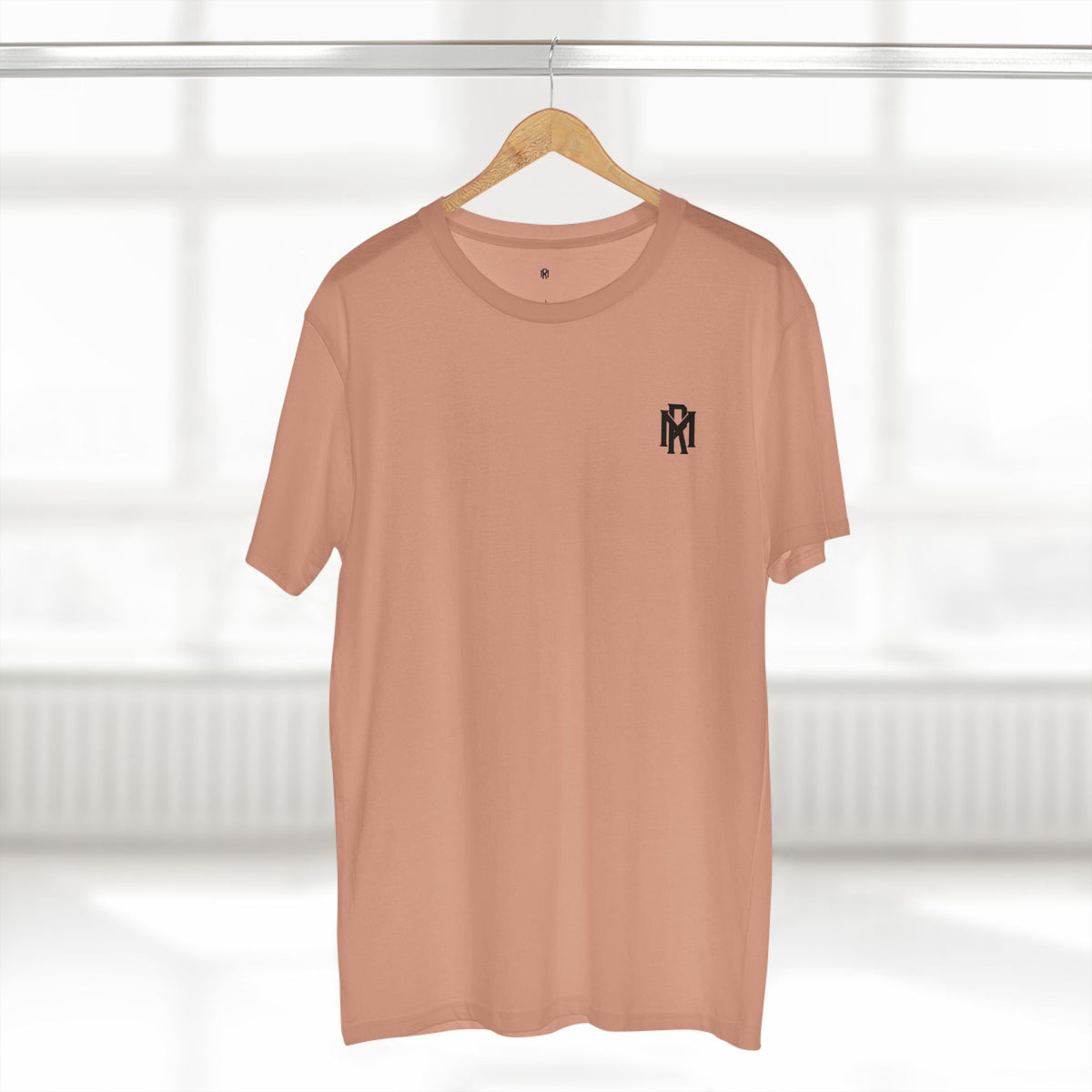 Monogram Logo Tee — Vintage Black Emblem T‑Shirt