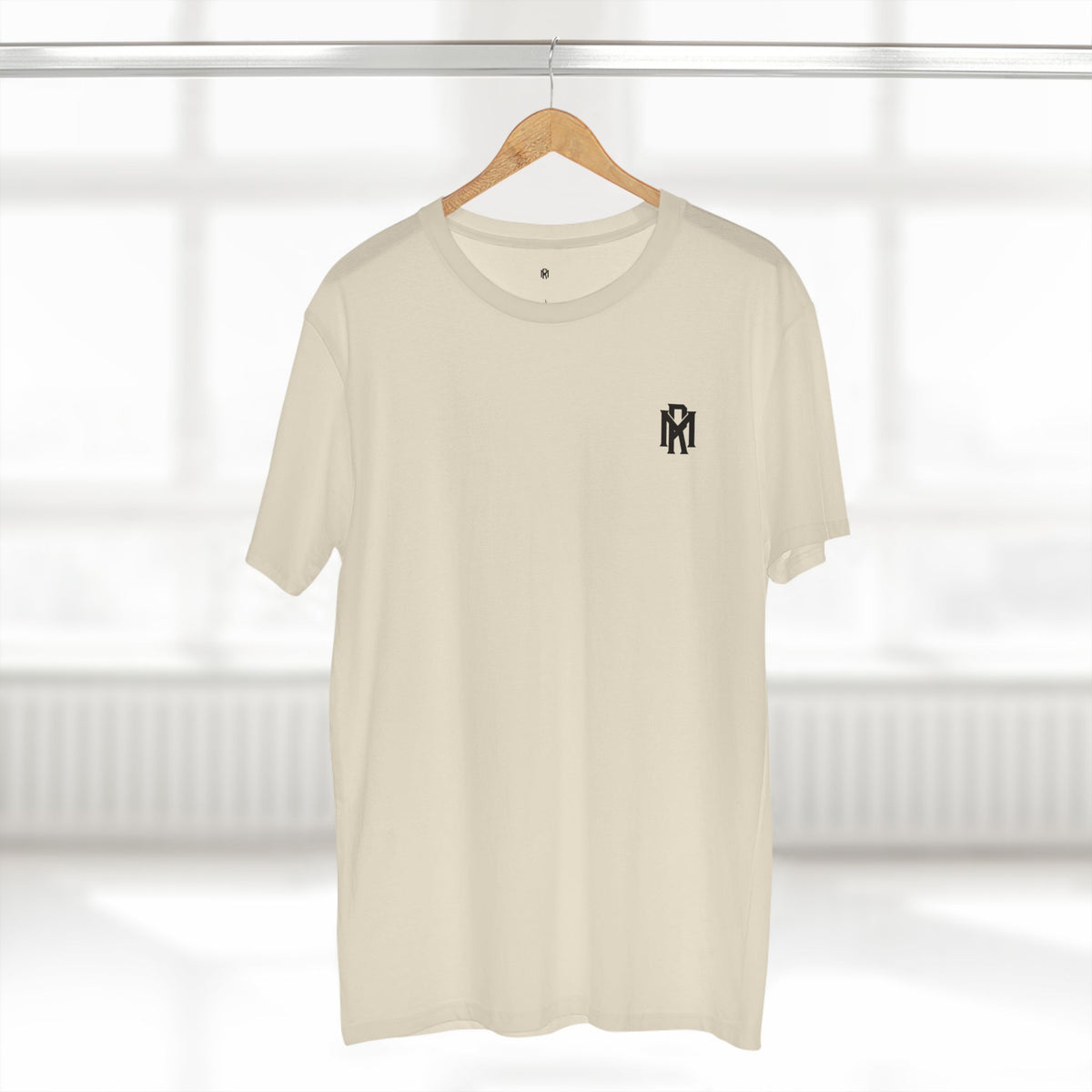 Monogram Logo Tee — Vintage Black Emblem T‑Shirt