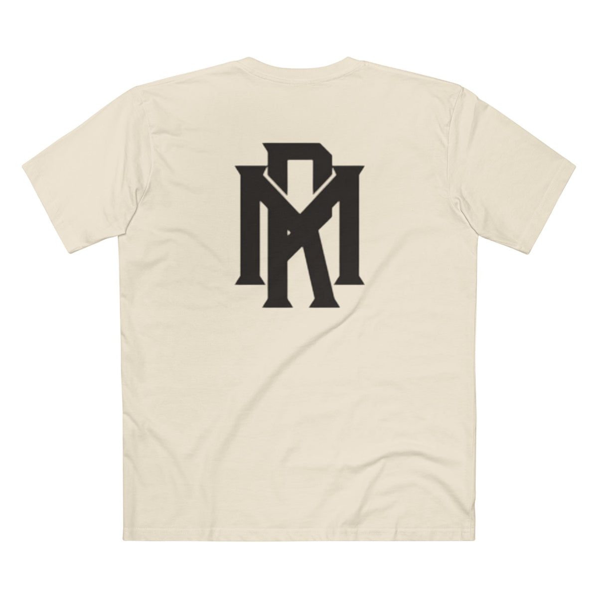 Monogram Logo Tee — Vintage Black Emblem T‑Shirt