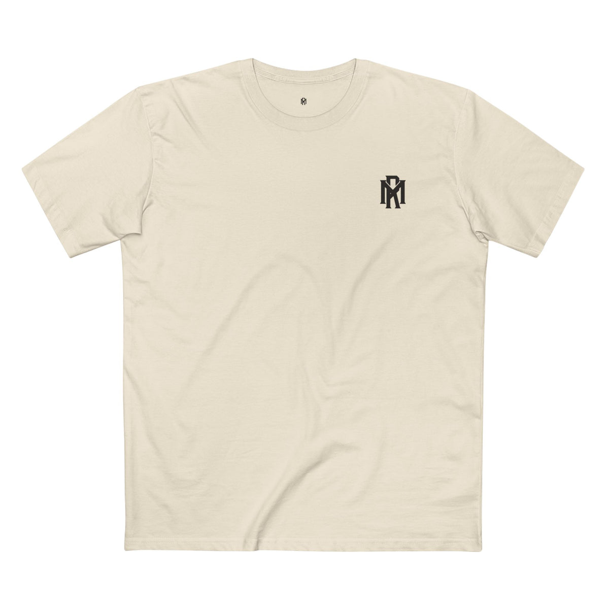 Monogram Logo Tee — Vintage Black Emblem T‑Shirt
