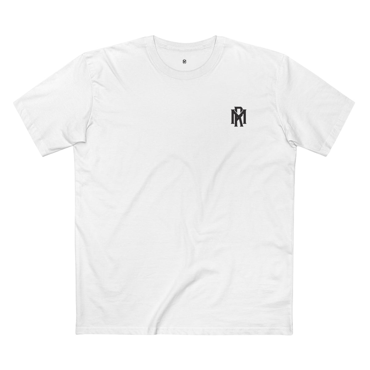 Monogram Logo Tee — Vintage Black Emblem T‑Shirt