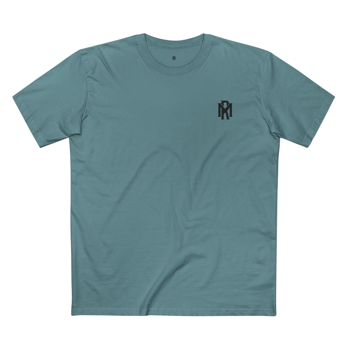 Monogram Logo Tee — Vintage Black Emblem T‑Shirt