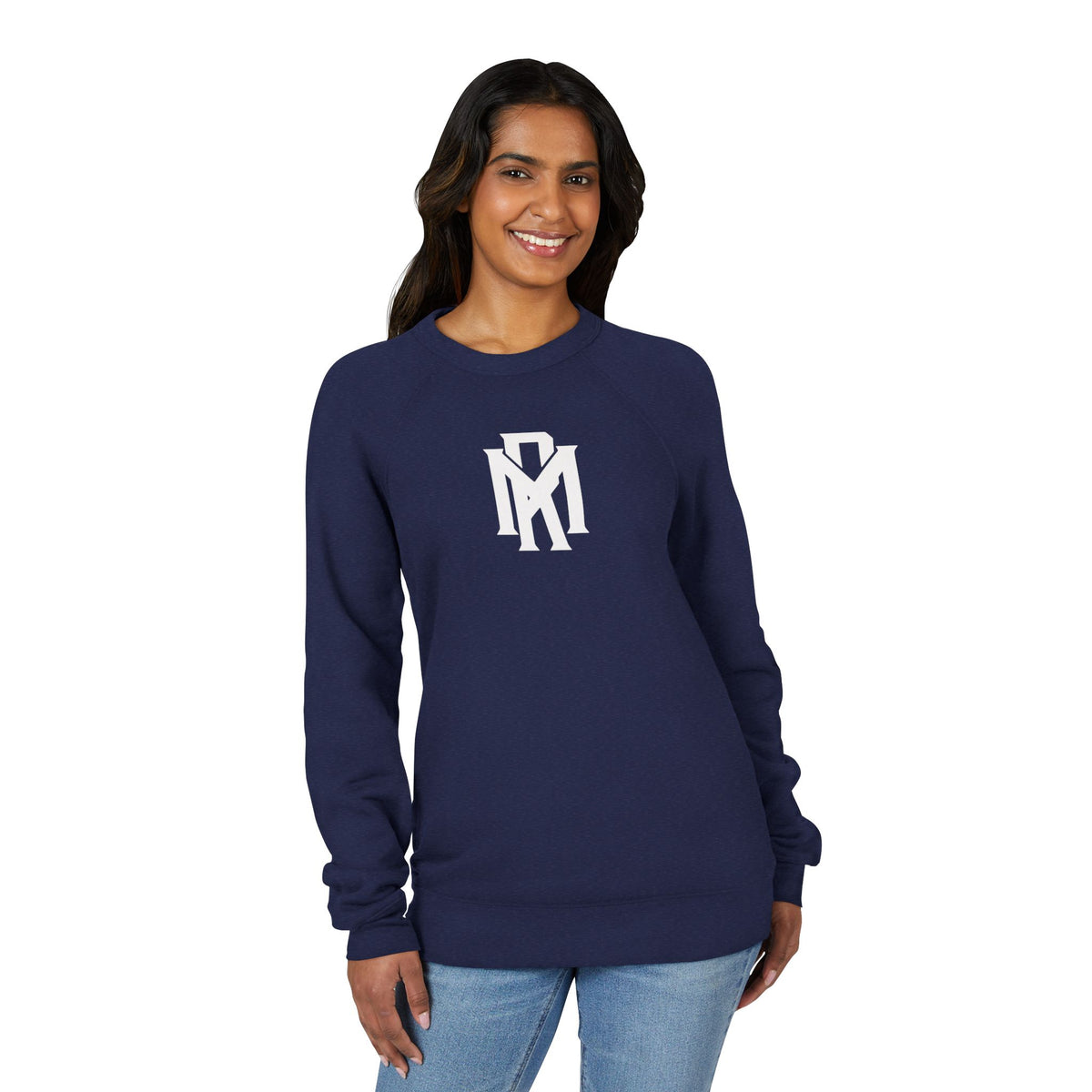 Monogram RM Minimalist Black Raglan Sweatshirt