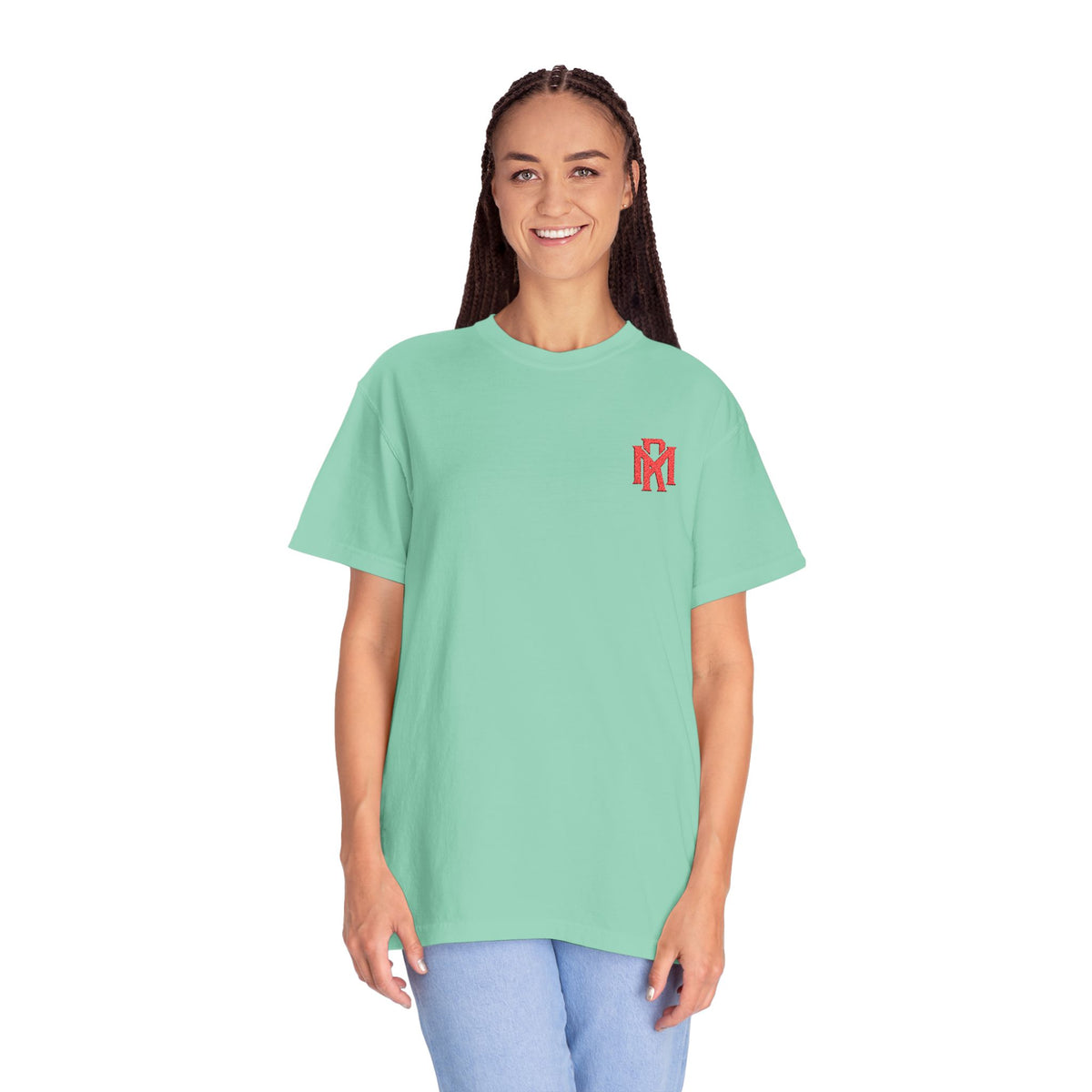 Pixel Heart T-Shirt — Small Red Heart Chest Graphic