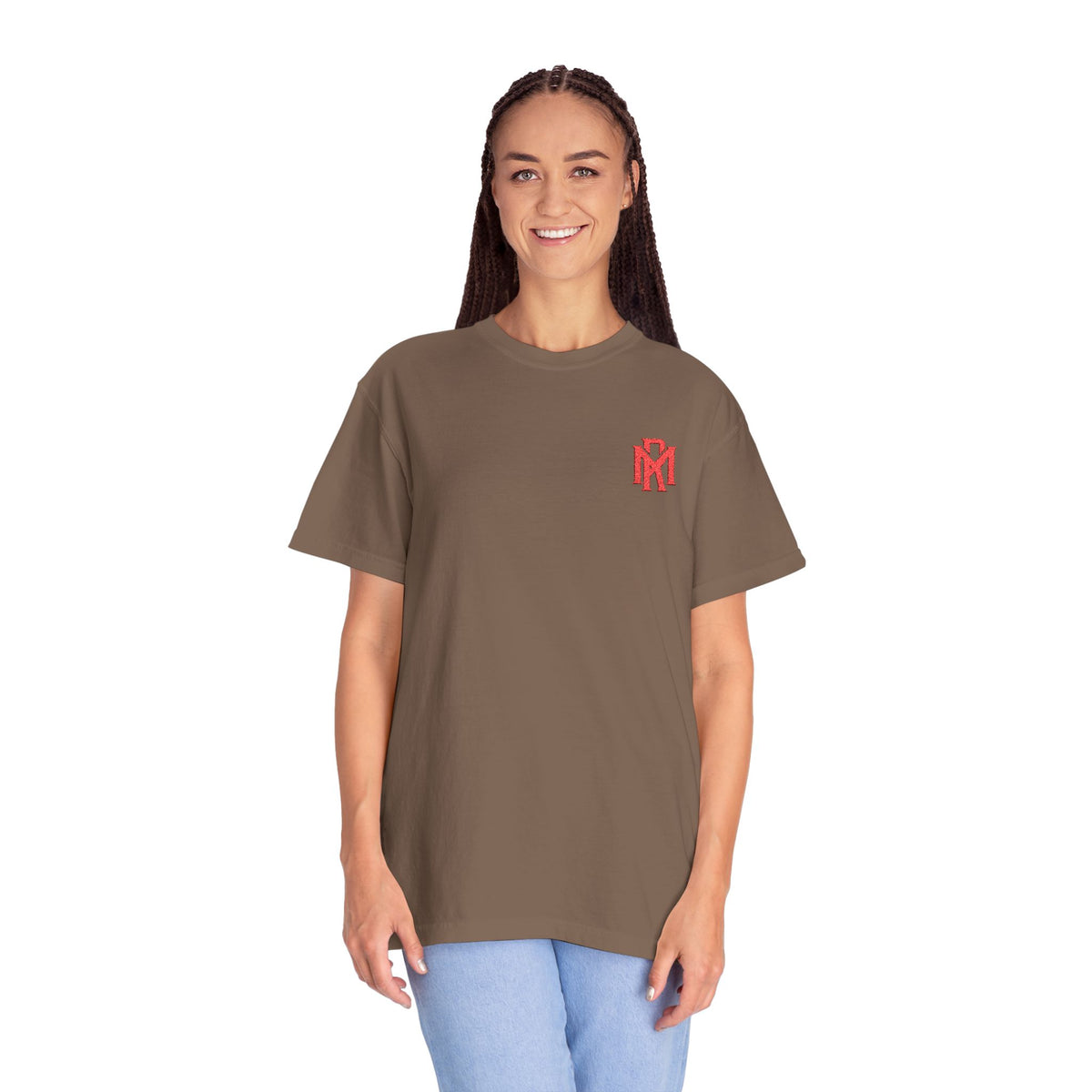 Pixel Heart T-Shirt — Small Red Heart Chest Graphic