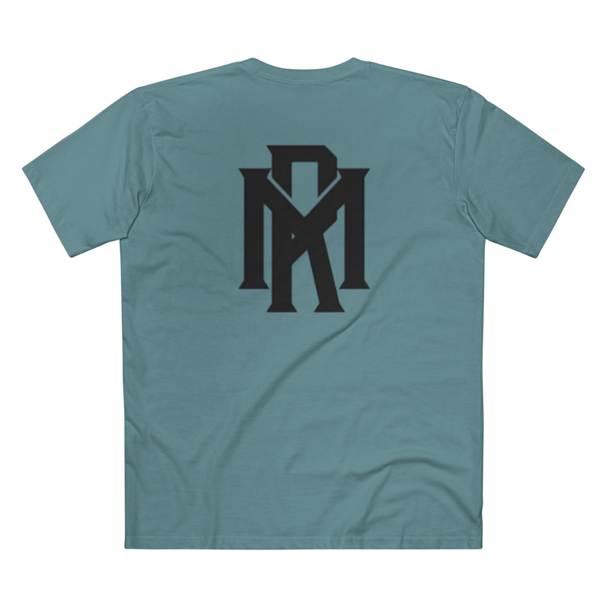 Monogram Logo Tee — Vintage Black Emblem T‑Shirt