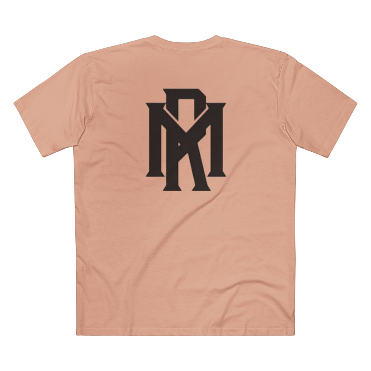 Monogram Logo Tee — Vintage Black Emblem T‑Shirt