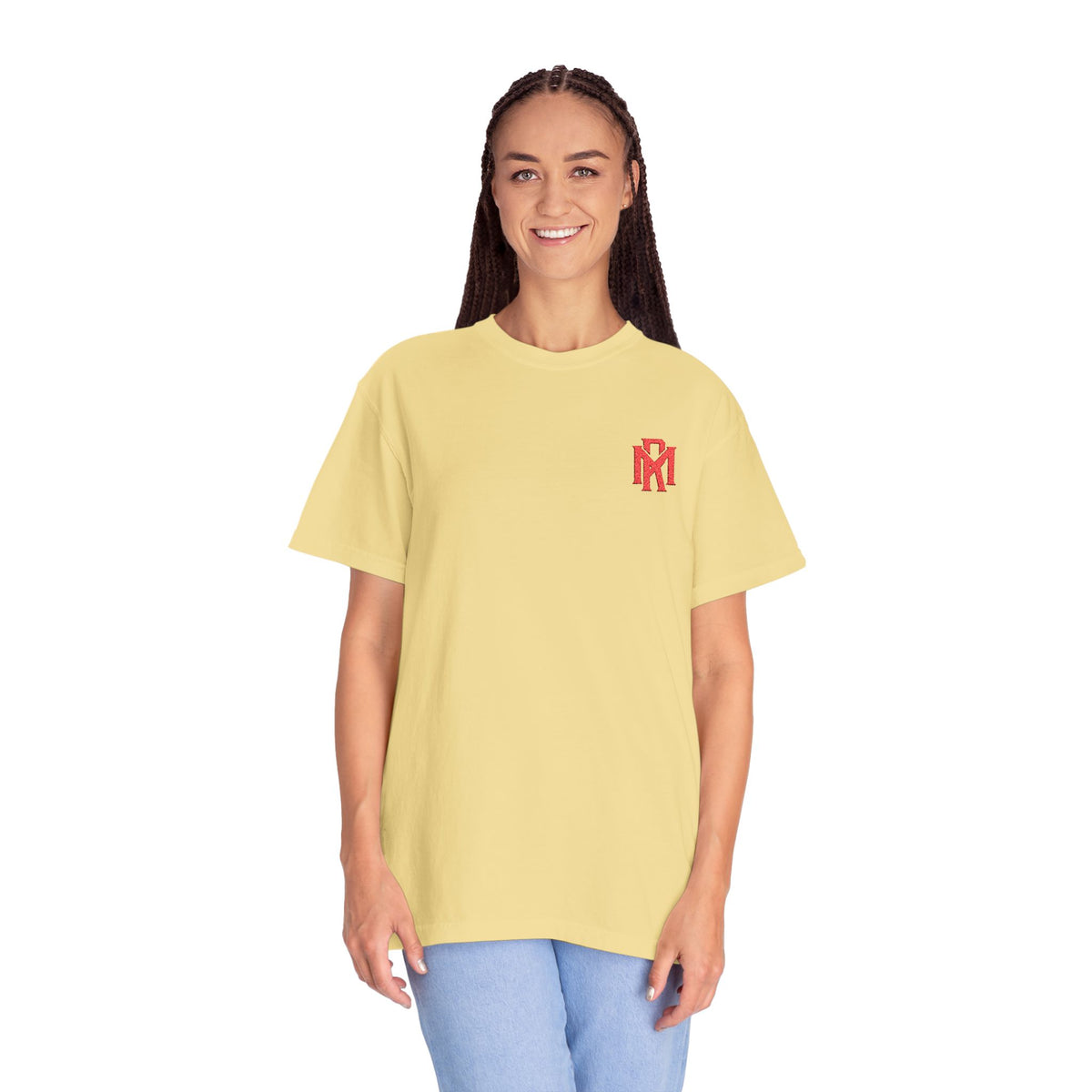 Pixel Heart T-Shirt — Small Red Heart Chest Graphic