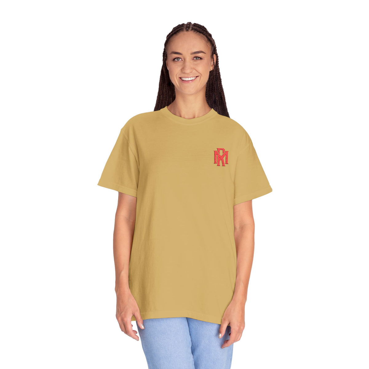 Pixel Heart T-Shirt — Small Red Heart Chest Graphic