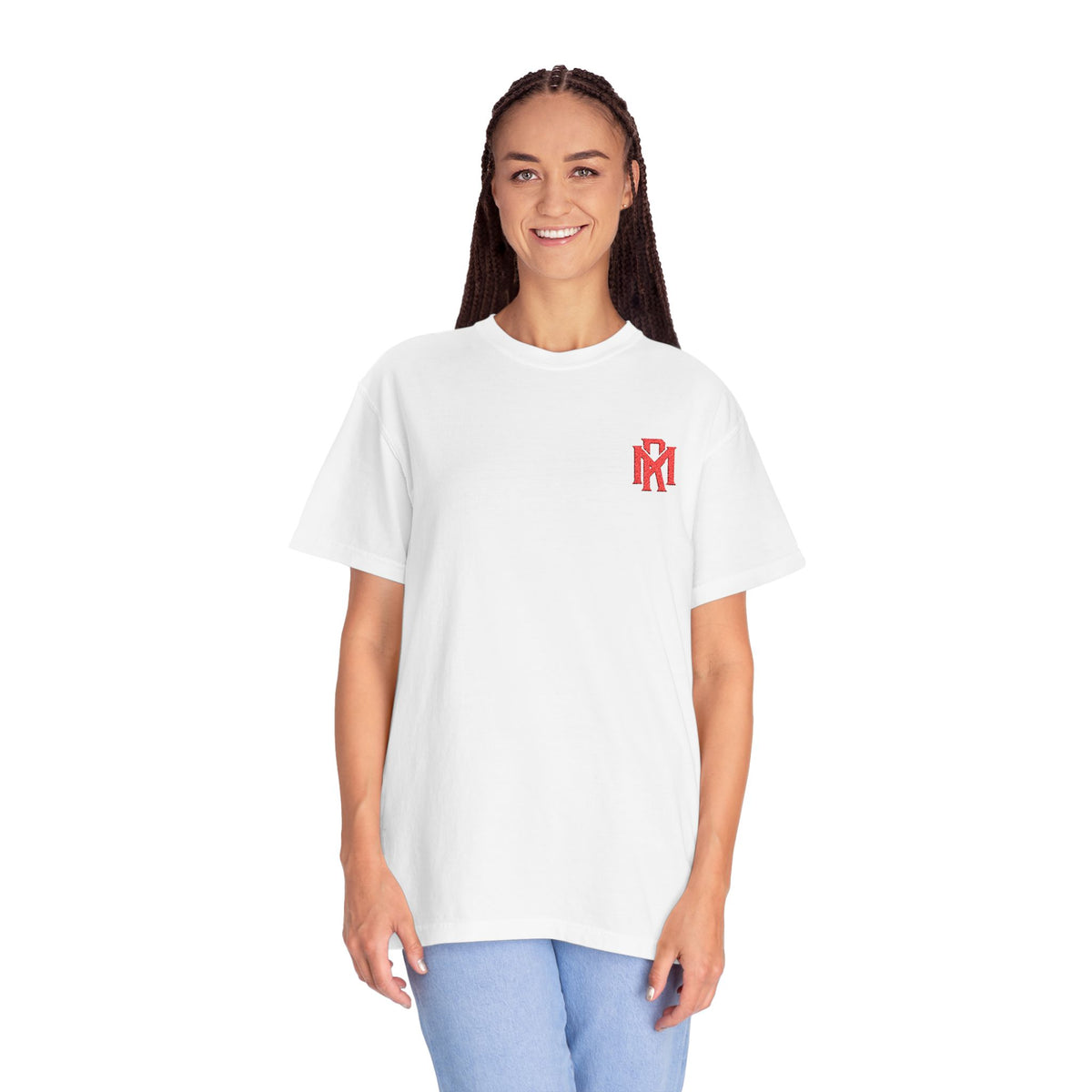 Pixel Heart T-Shirt — Small Red Heart Chest Graphic