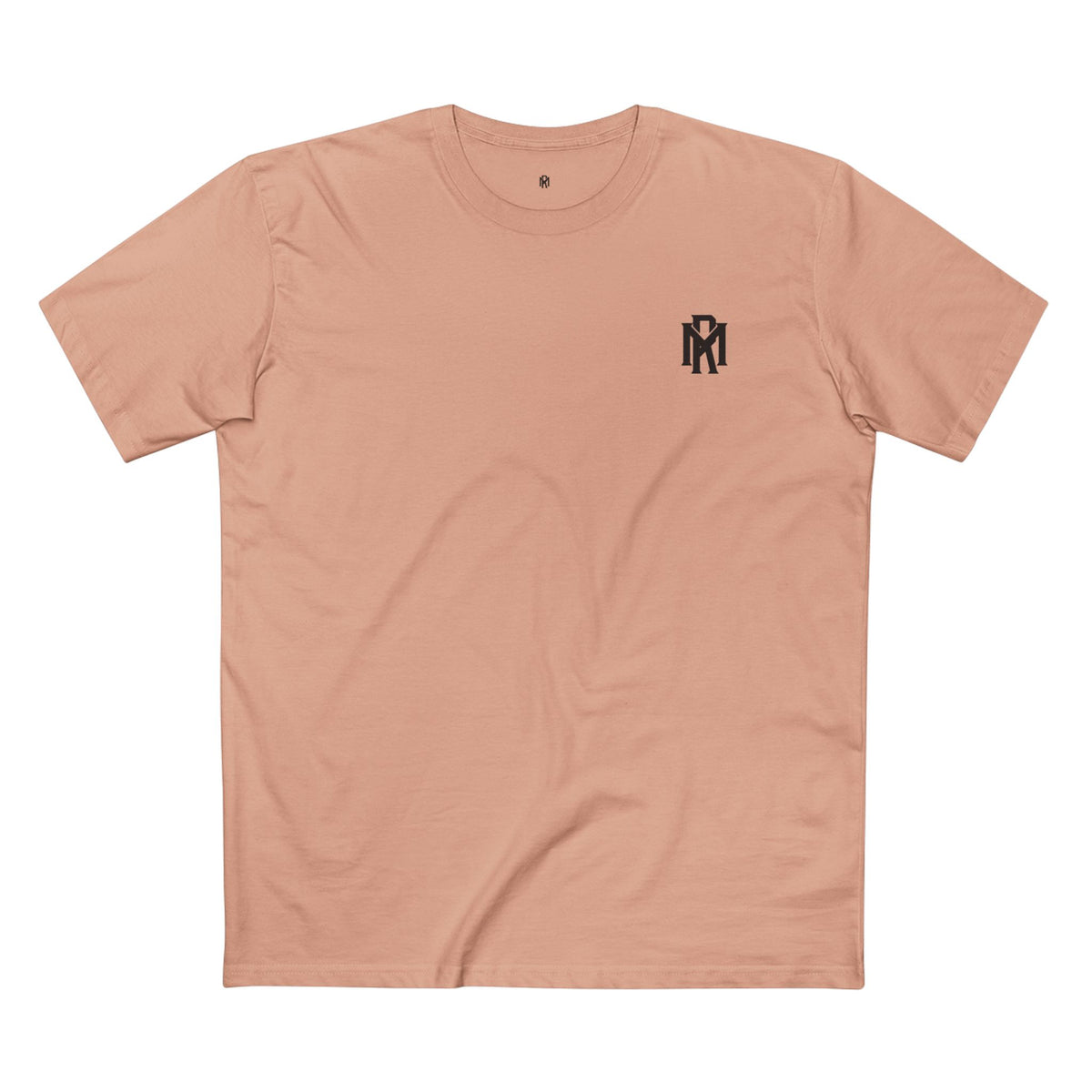 Monogram Logo Tee — Vintage Black Emblem T‑Shirt