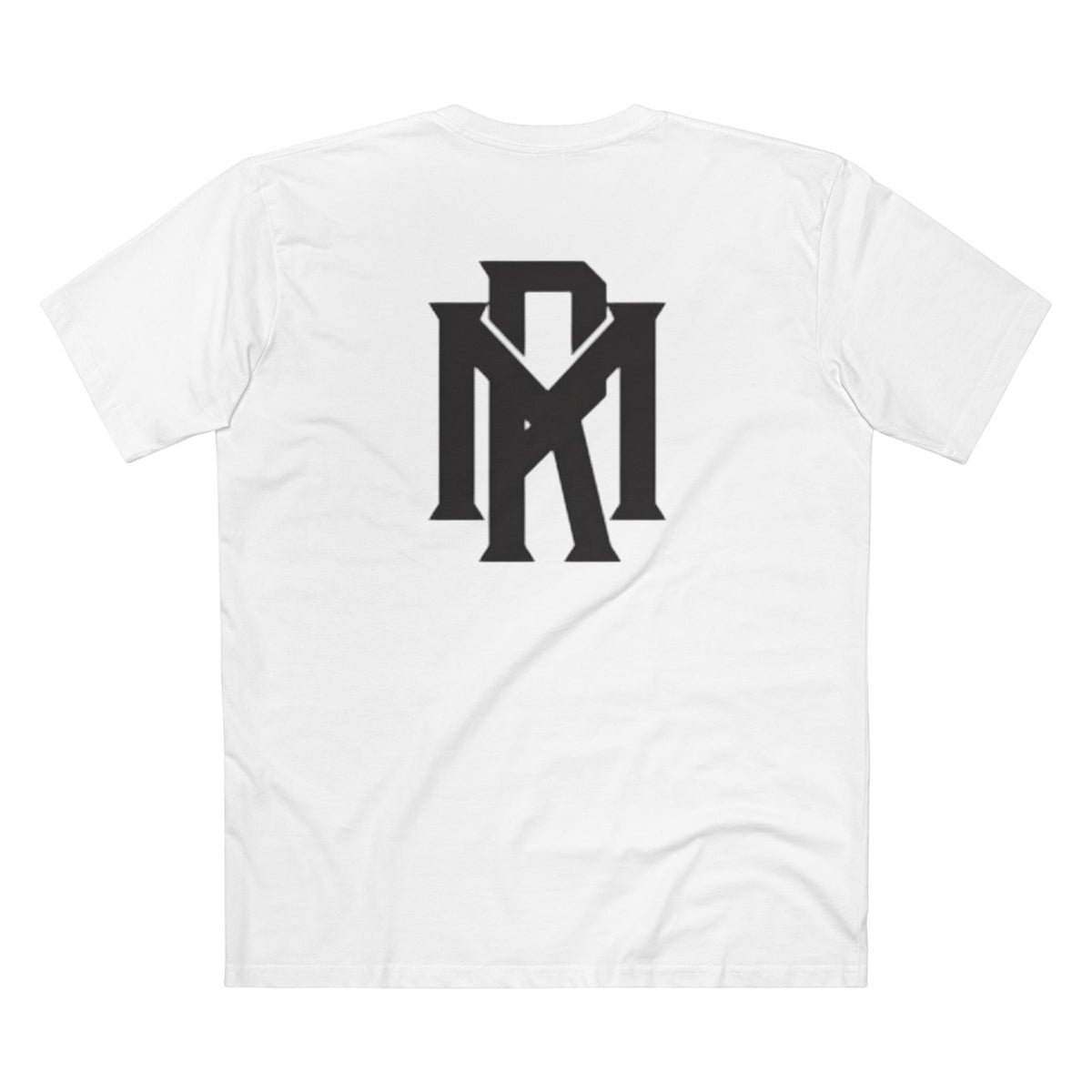 Monogram Logo Tee — Vintage Black Emblem T‑Shirt