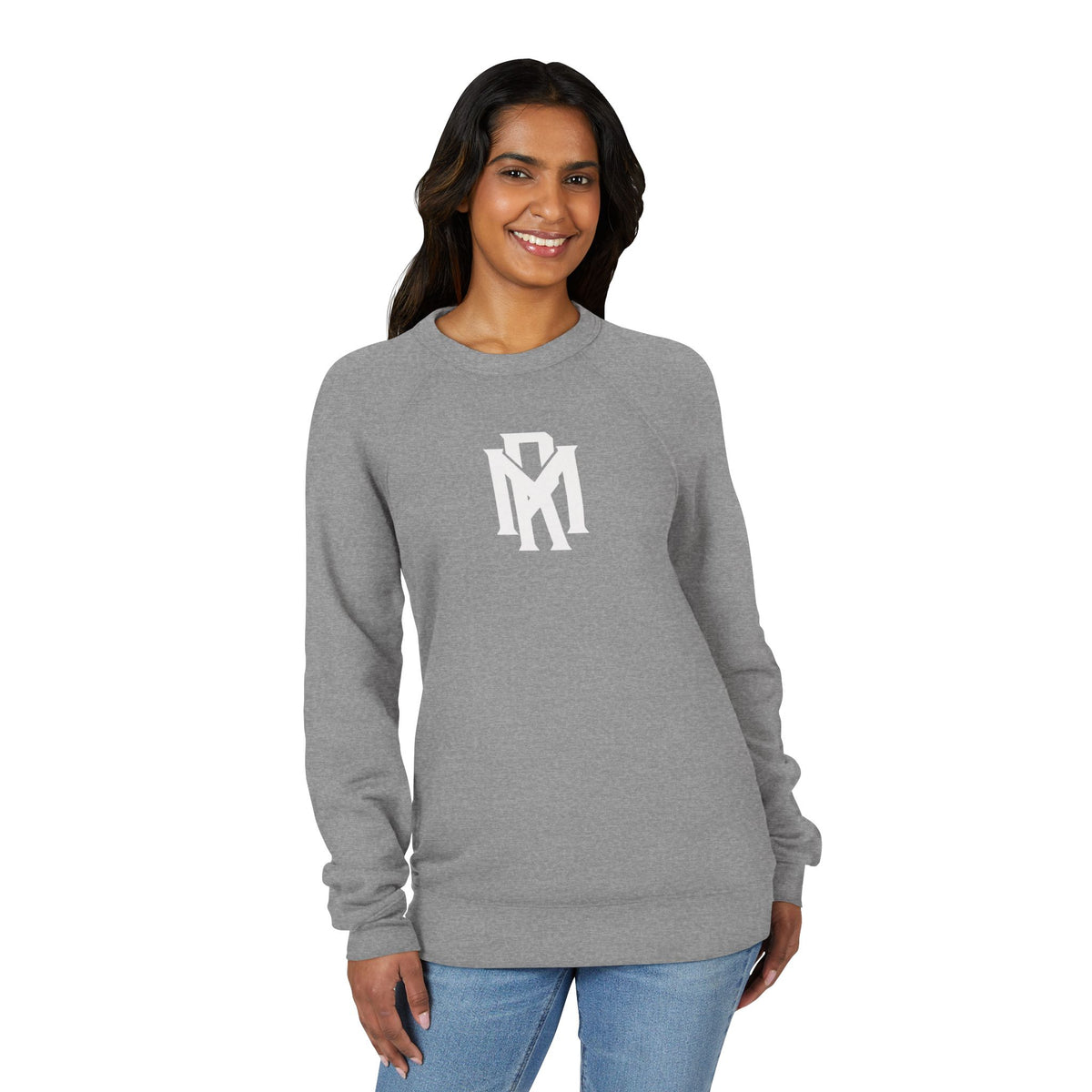 Monogram RM Minimalist Black Raglan Sweatshirt