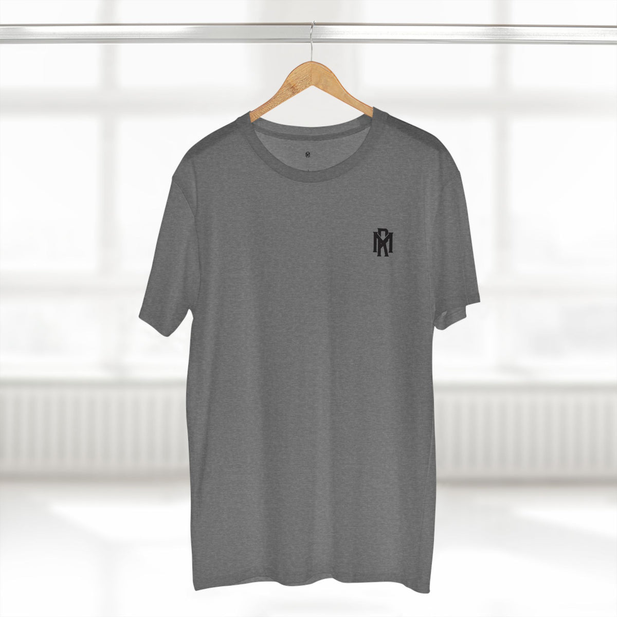 Monogram Logo Tee — Vintage Black Emblem T‑Shirt