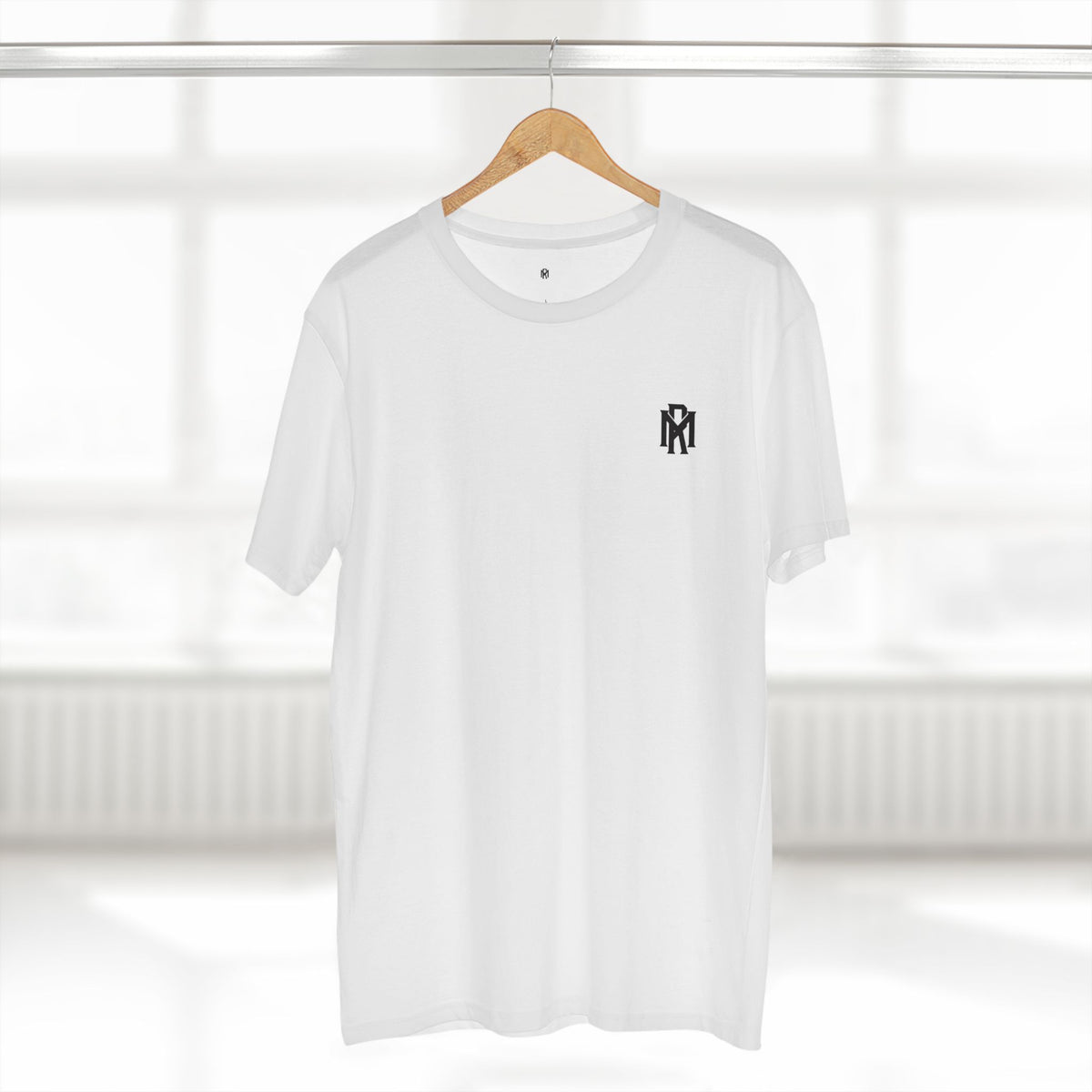 Monogram Logo Tee — Vintage Black Emblem T‑Shirt